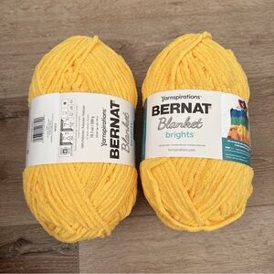 Bernat Blanket Brights Yarn in school bus yellow